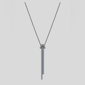 Swarovski Lifelong Y Pendant necklace with rhodium plating and crystals